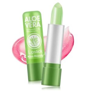 Natural Aloe Vera Lip Balm Temperature Color Changing Long Lasting Moisturizing